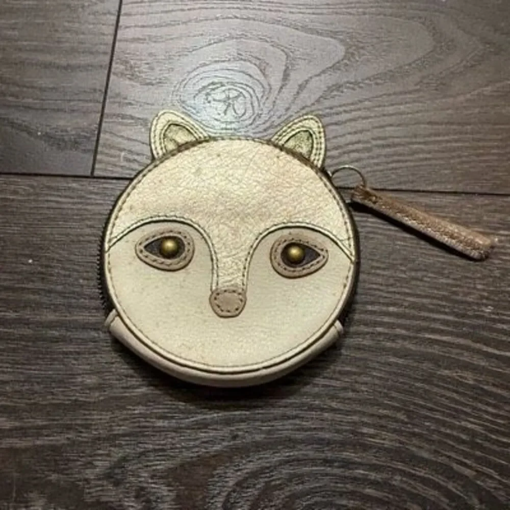 Fossil Fox Keychain Wristlet Zip Around